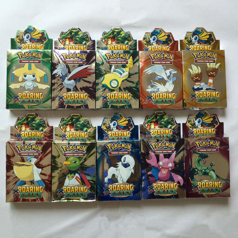 25PCS/box New English Pokemon Action Toys Figures EX game card for kids ...
