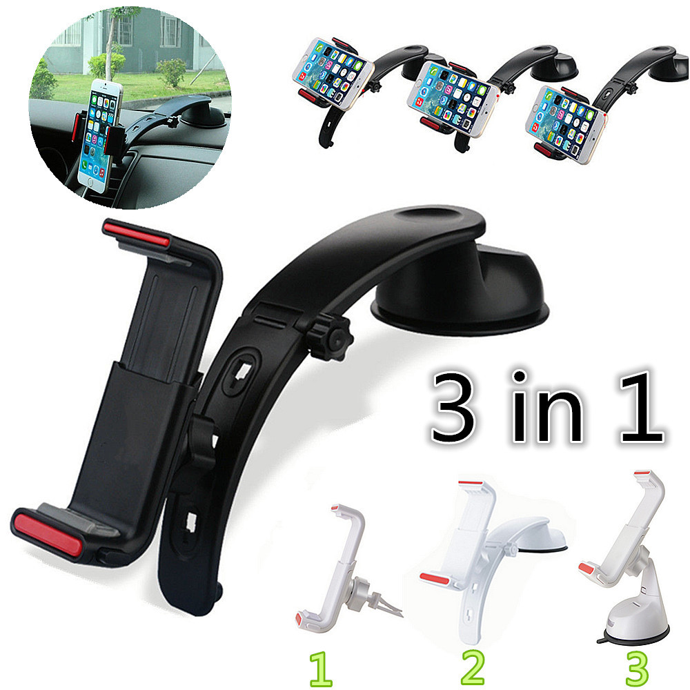 3 in 1 Universal Car Windshield Dashboard Air Vent Mount Holder Mount ...